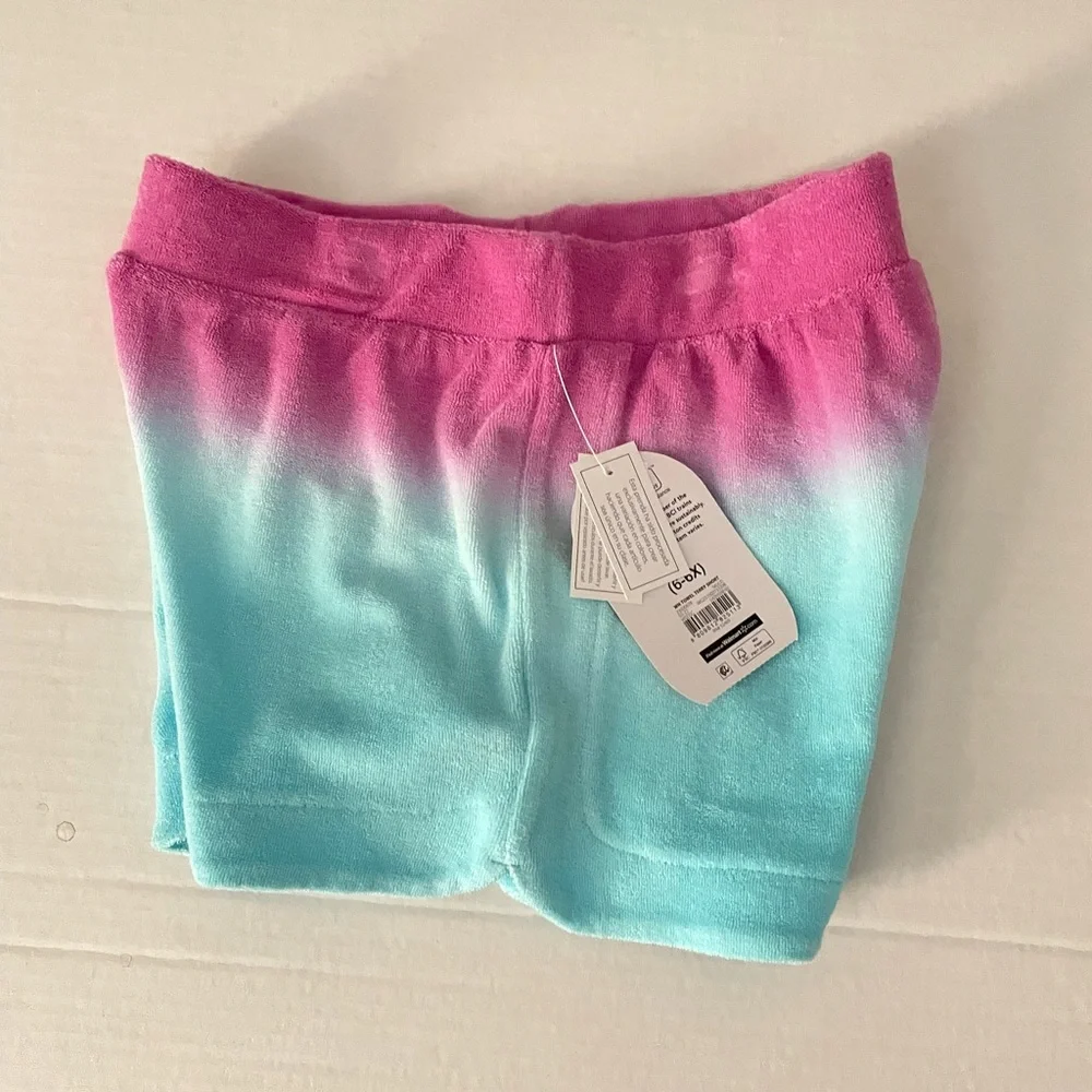 Wonder Nation Girls’ Towel Terry Shorts, Size S (6-6X)
